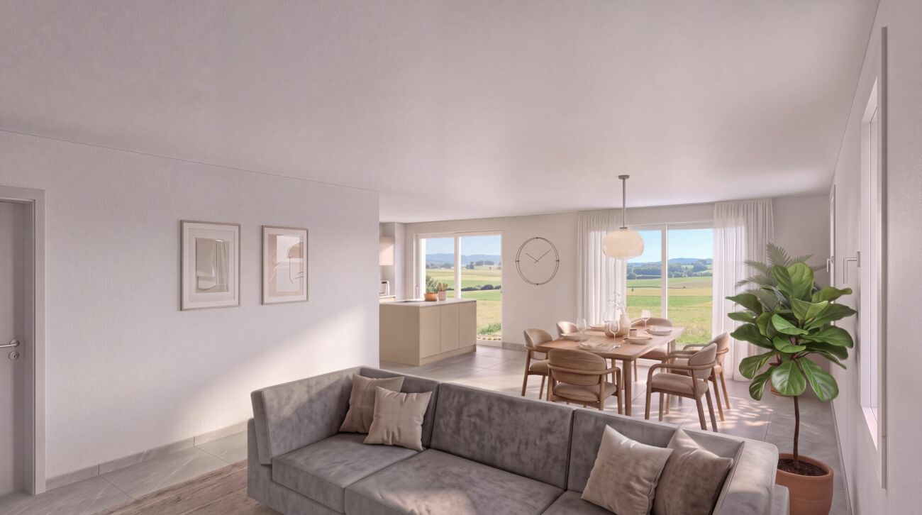 Nouveau quartier résidentiel à Frasses - Appartement neuf de 5.5 pièces - Bild 1