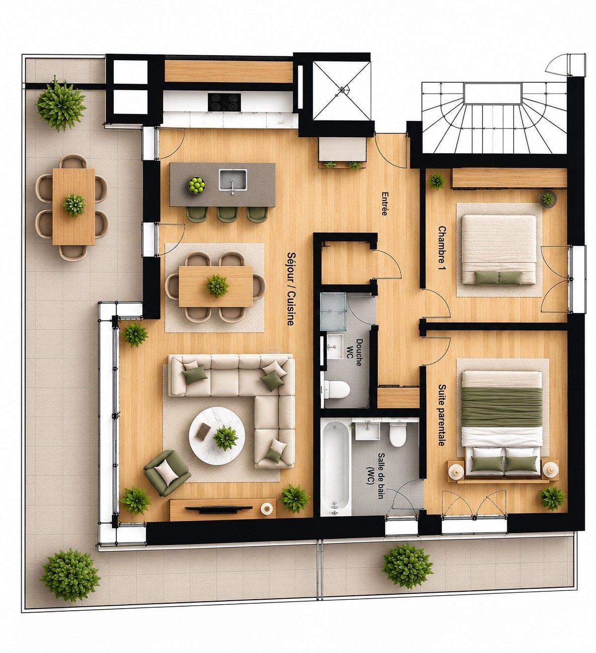 3,5 pièces neuf avec terrasse – Le Mont-sur-Lausanne - Bild 2