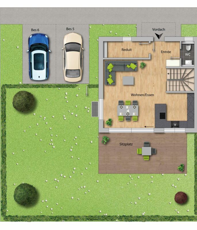 Upgrade your Living! Einfamilienhaus mit hohem Ausbaustandard und vielen Extras - EG - Einfamilienhaus Bahnhofstrasse 50a