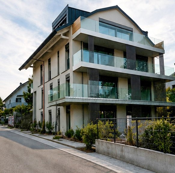 Quatre appartements neufs de 4.5 pièces avec balcon/terrasse ou jardin - Bild 1