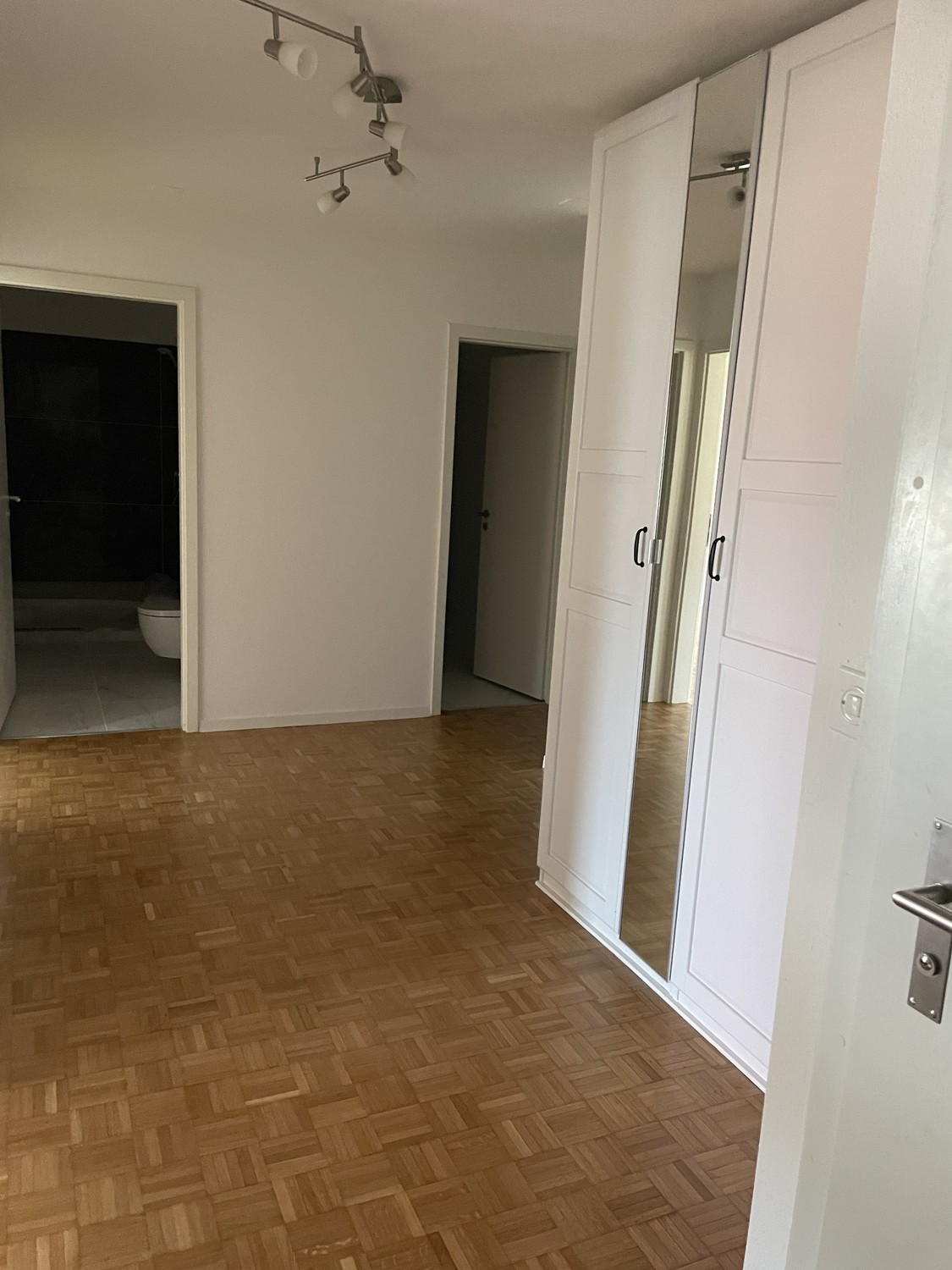 Frisch renovierte 3.5 Zimmer-Wohnung in Altendorf (SZ) - Eingang Richtung Nasszellen