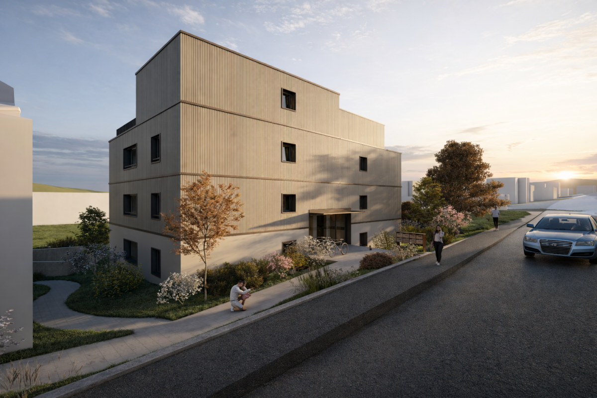 Neue, traumhafte Mietwohnungen in Erlinsbach! - Nordfassade
