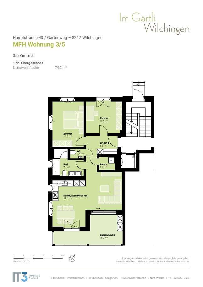 Neubau Mietwohnungen in Wilchingen - Im Gärtli - Grundriss