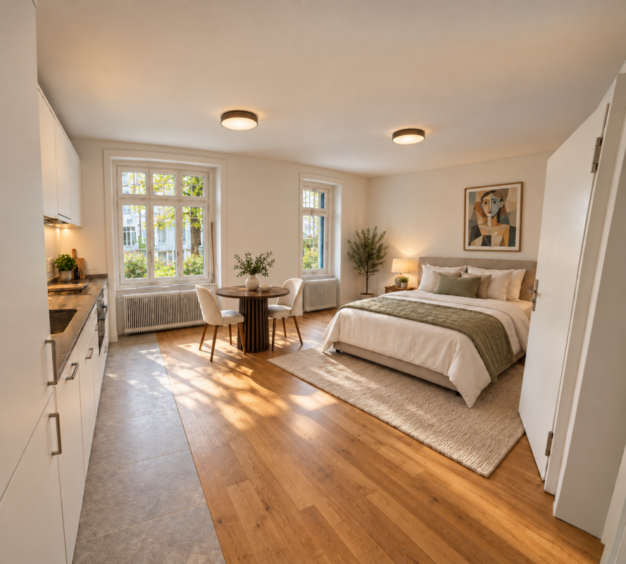 Erstbezug mit Stil - Modernes Studio in der Luzerner Neustadt - Bild 3