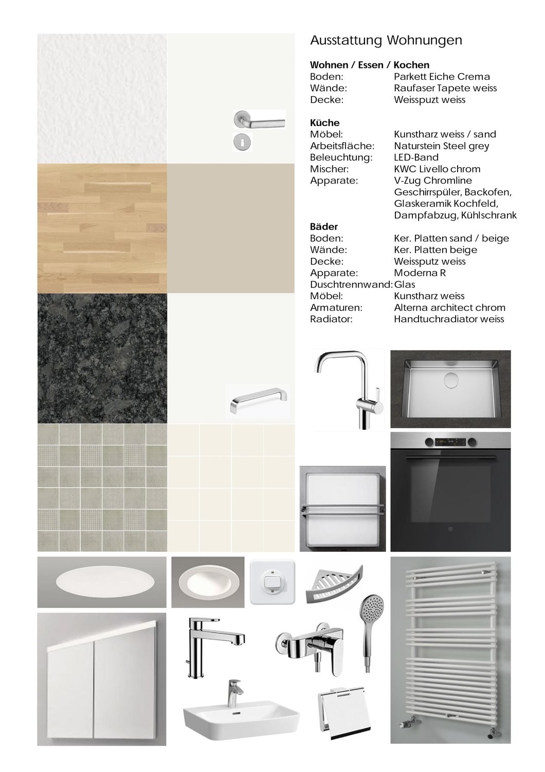 4.5-Zimmer-Wohnung mit vier Balkone im Zentrum von Biel zu vermieten - Ausstattung Wohnungen