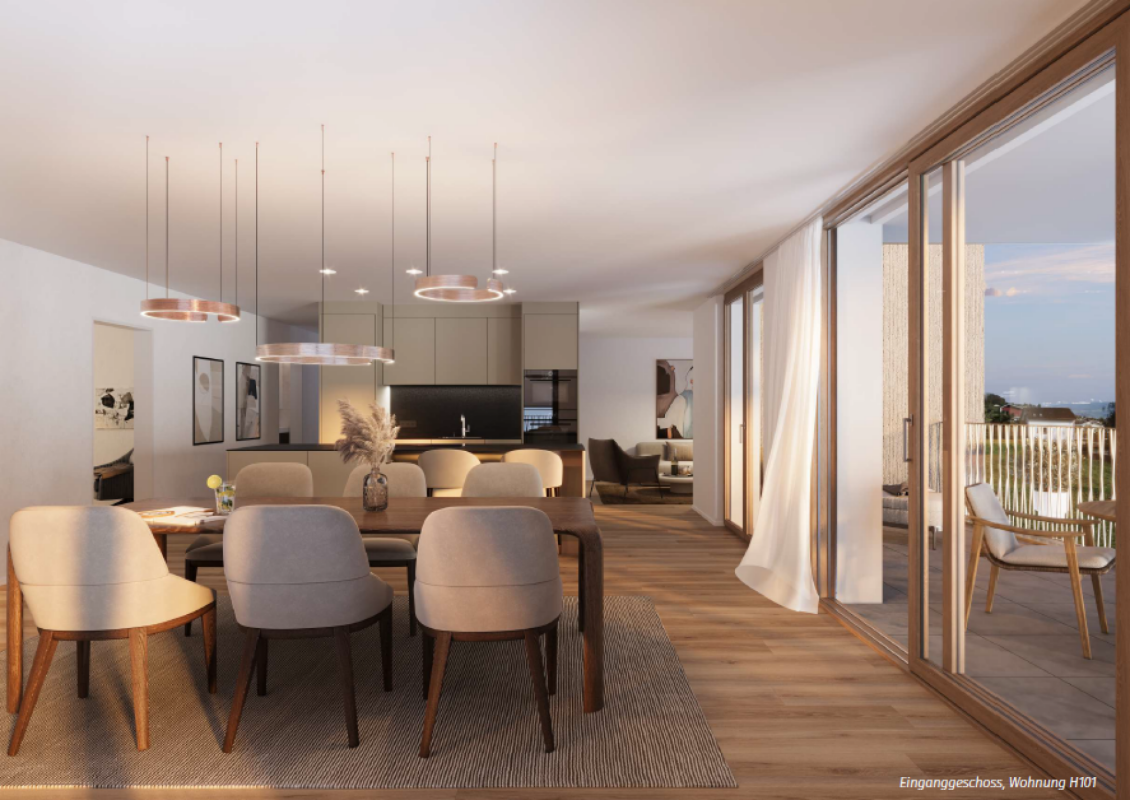 Einzigartige 4.5 Zimmer Gartenwohnung - Visualisierung Innenausbau