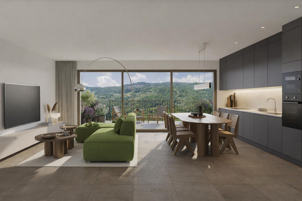 Moderno appartamento 3.5 locali con balcone a Bioggio - Bild 2