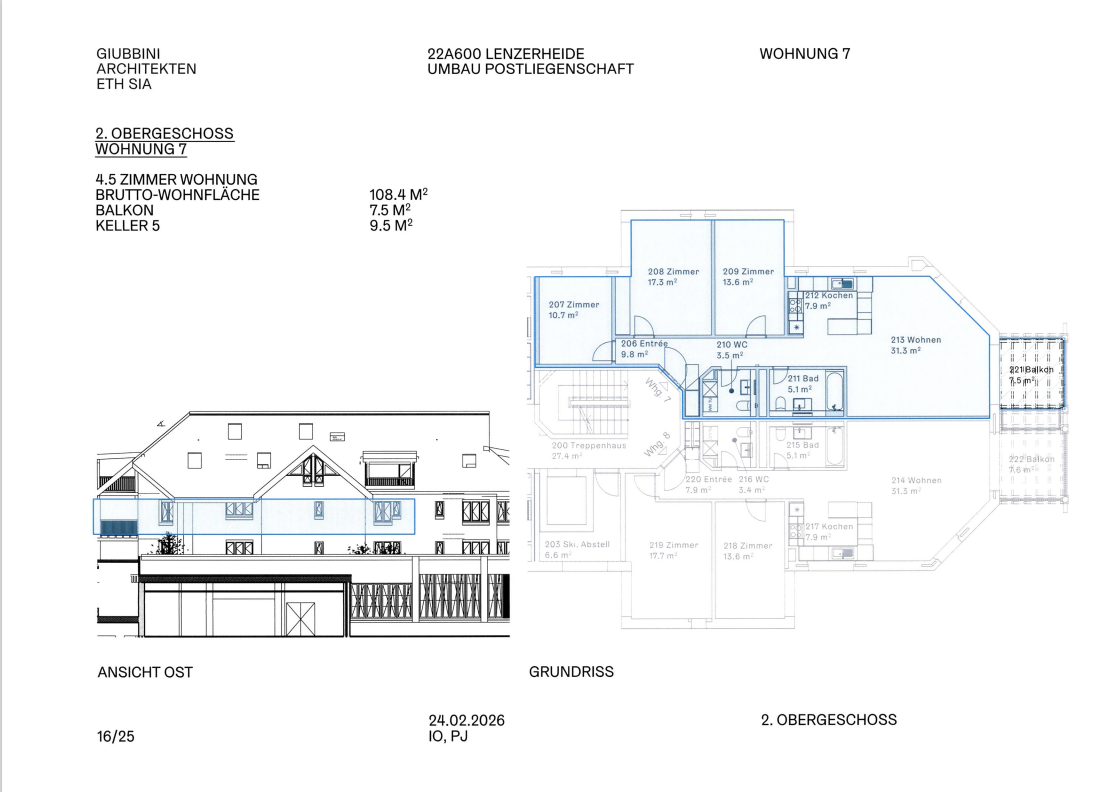 Familienfreundliche 4.5Zimmerwohnungen im sanierten Postgebäude (Erstwohnung) - Bild 2
