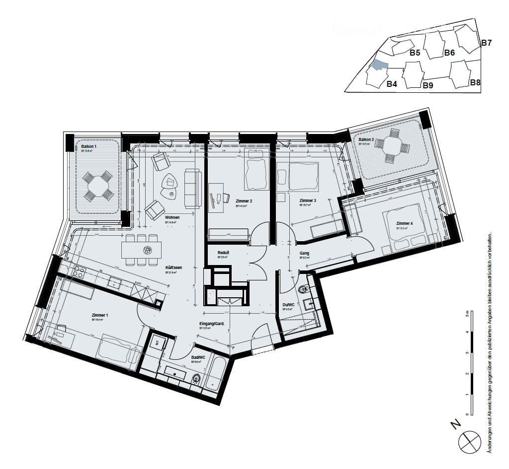 Moderne, helle 5.5-Zimmer-Neubau-Wohnung in Samstagern - Bild 10