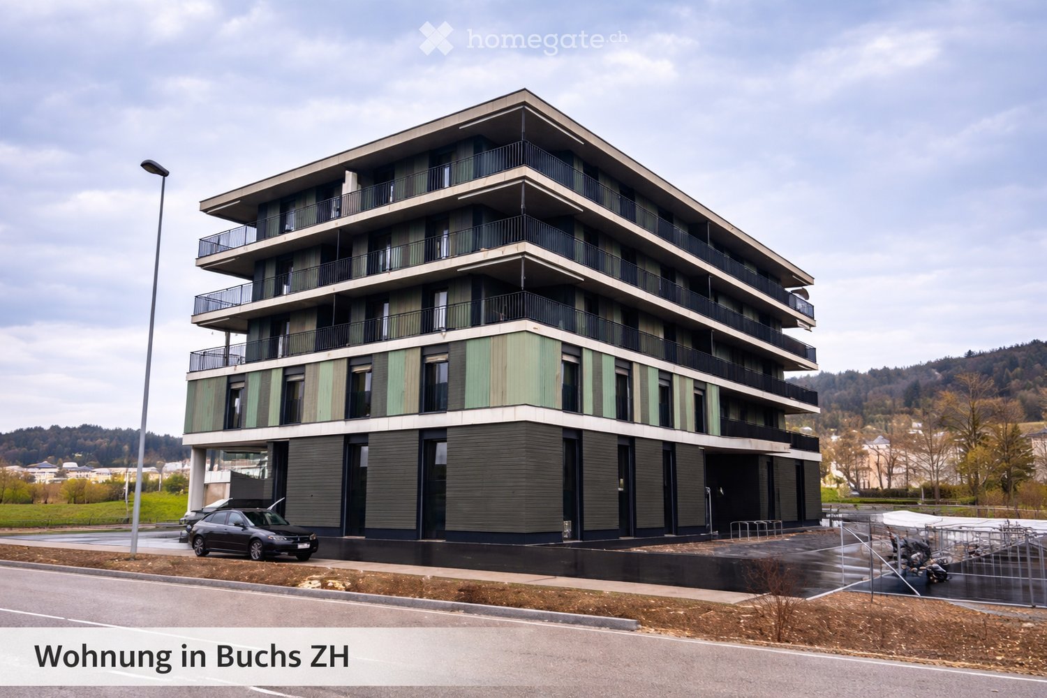 ""Neubau-Erstbezug in Buchs ZH: 3.5 Zimmer im Grünen & absolut zentral"" - Bild 1