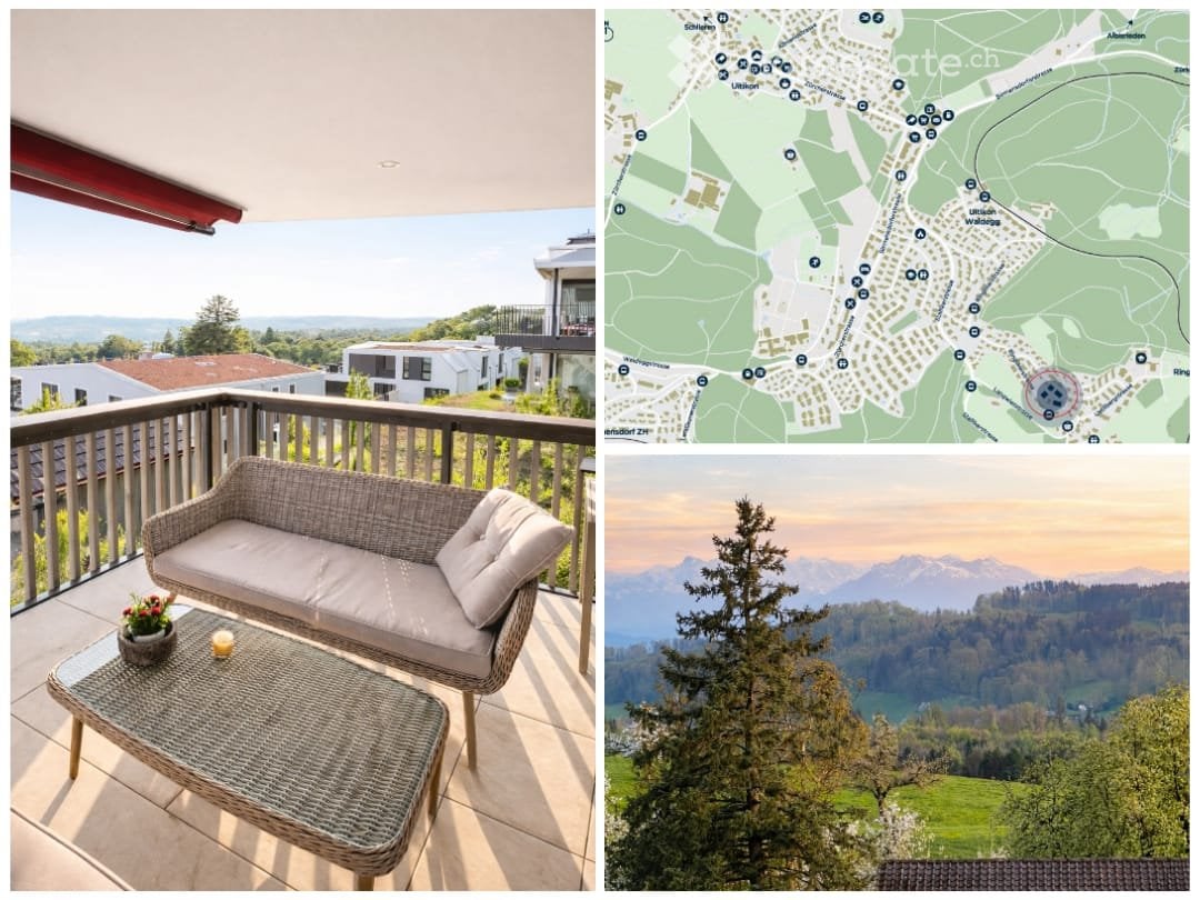 3.5 Zi-Wohnung Uitikon Waldegg Ringlikon mit Traum-Aussicht - Bild 4