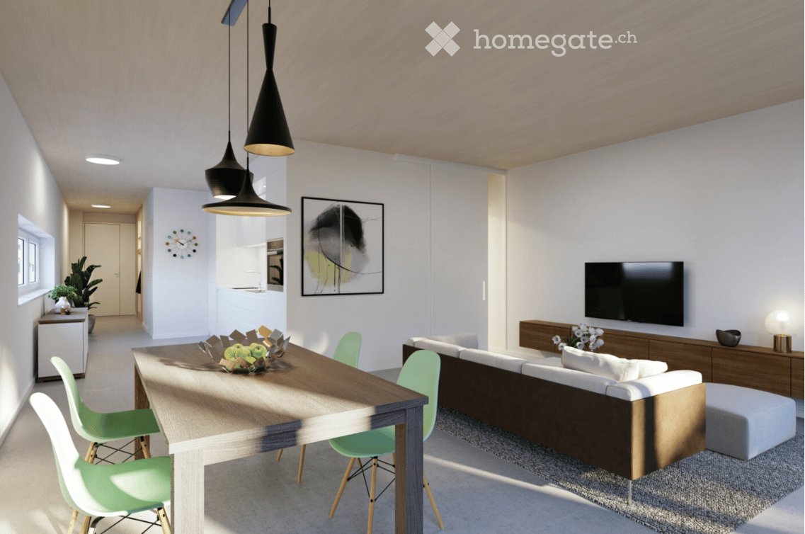 2.5 Zimmerwohnung in Ostermundigen - Veranda, Terrasse und Gartenplatz - Bild 1