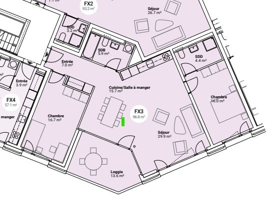 Moderne 3.5-Zimmer-Neubau-Wohnung in Fribourg - Bild 1