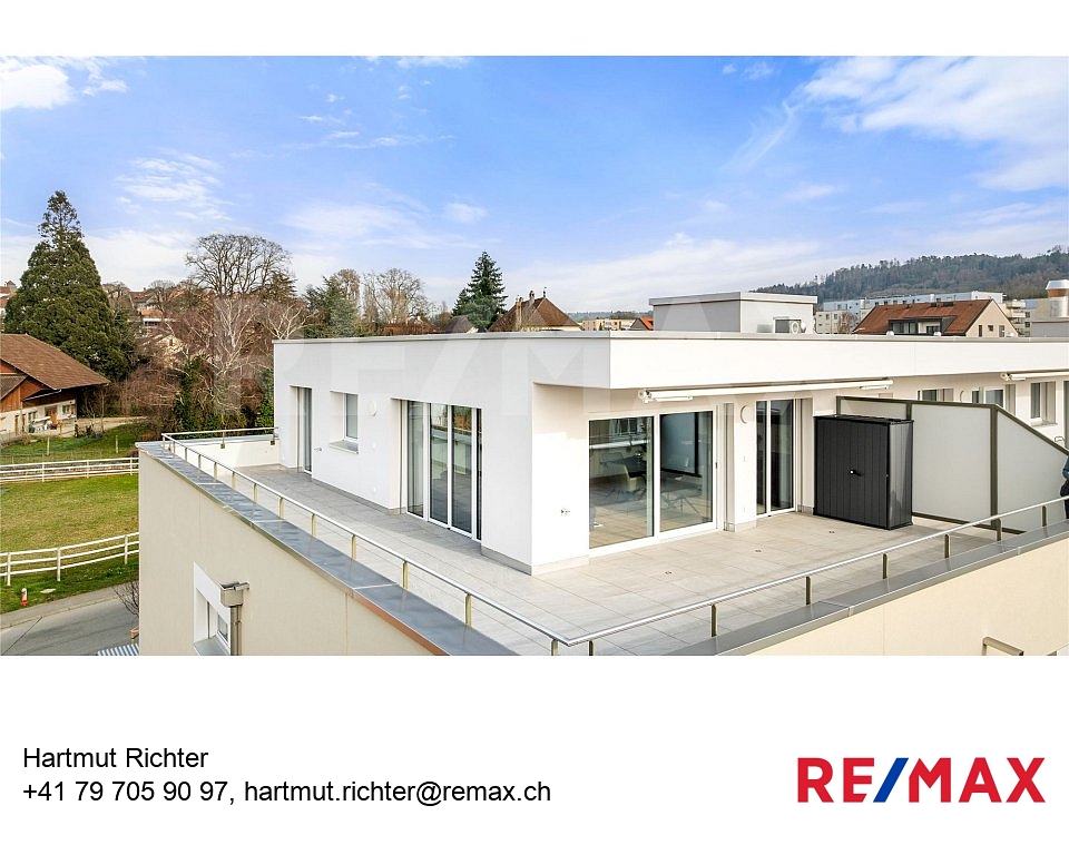Magnifique attique meublé de 2,5 pièces avec terrasse de 65 m² à Avenches - Bild 1