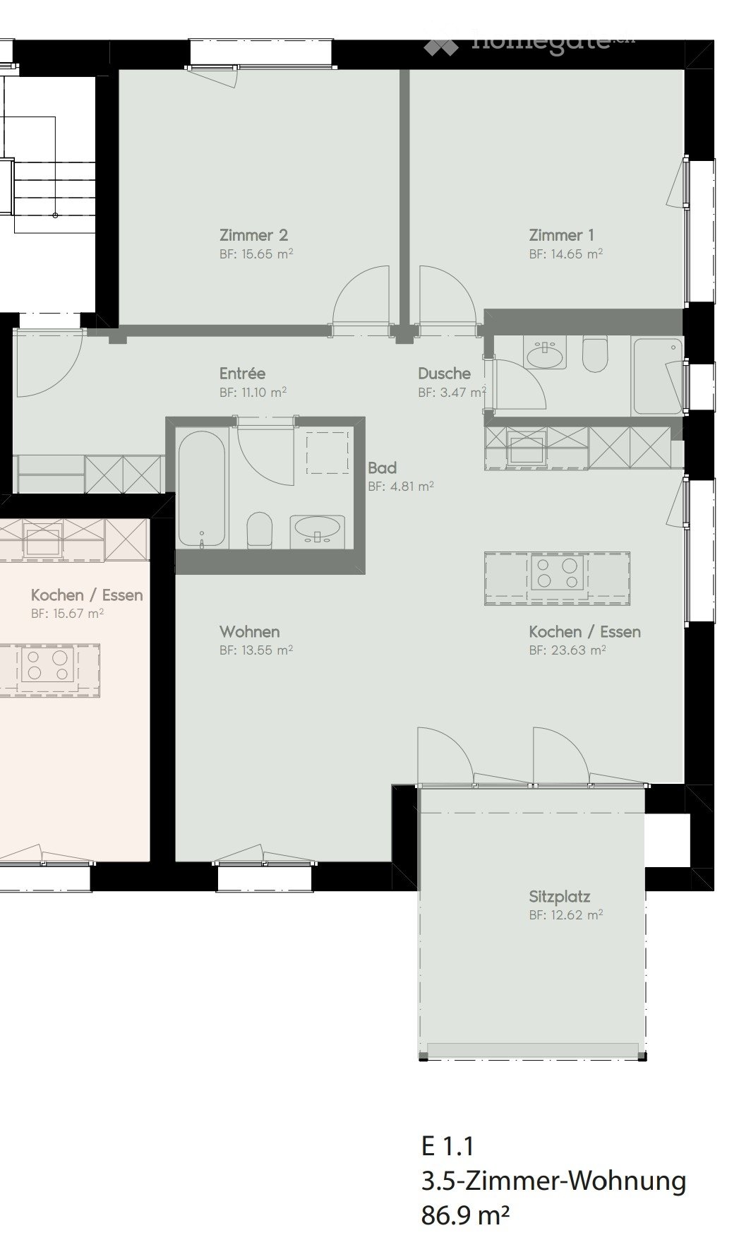 Neubau 3.5 Zimmer EG Wohnung in Lotzwil per 1.6. - Bild 5