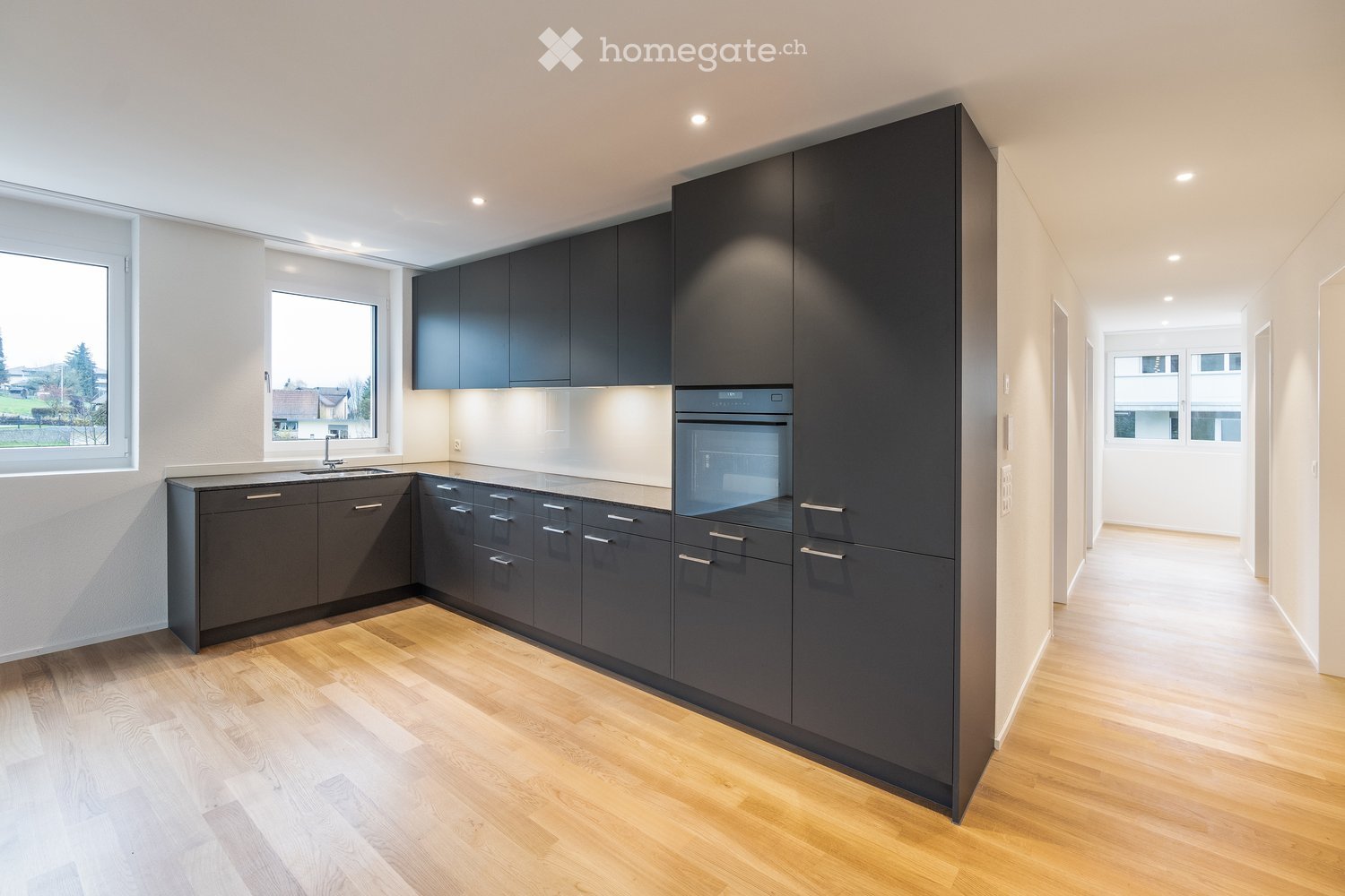 Moderne 3.5-Zimmer-Neubau-Wohnung mit Balkon und Aussicht in Menziken - Bild 1