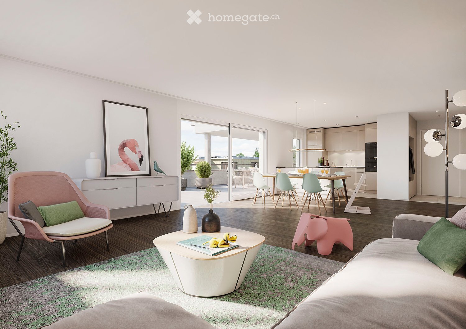 Exklusiver Neubau-Erstbezug: 3.5-Zimmer-Wohnung mit grossem Balkon in bevorzugter Lage - Bild 1