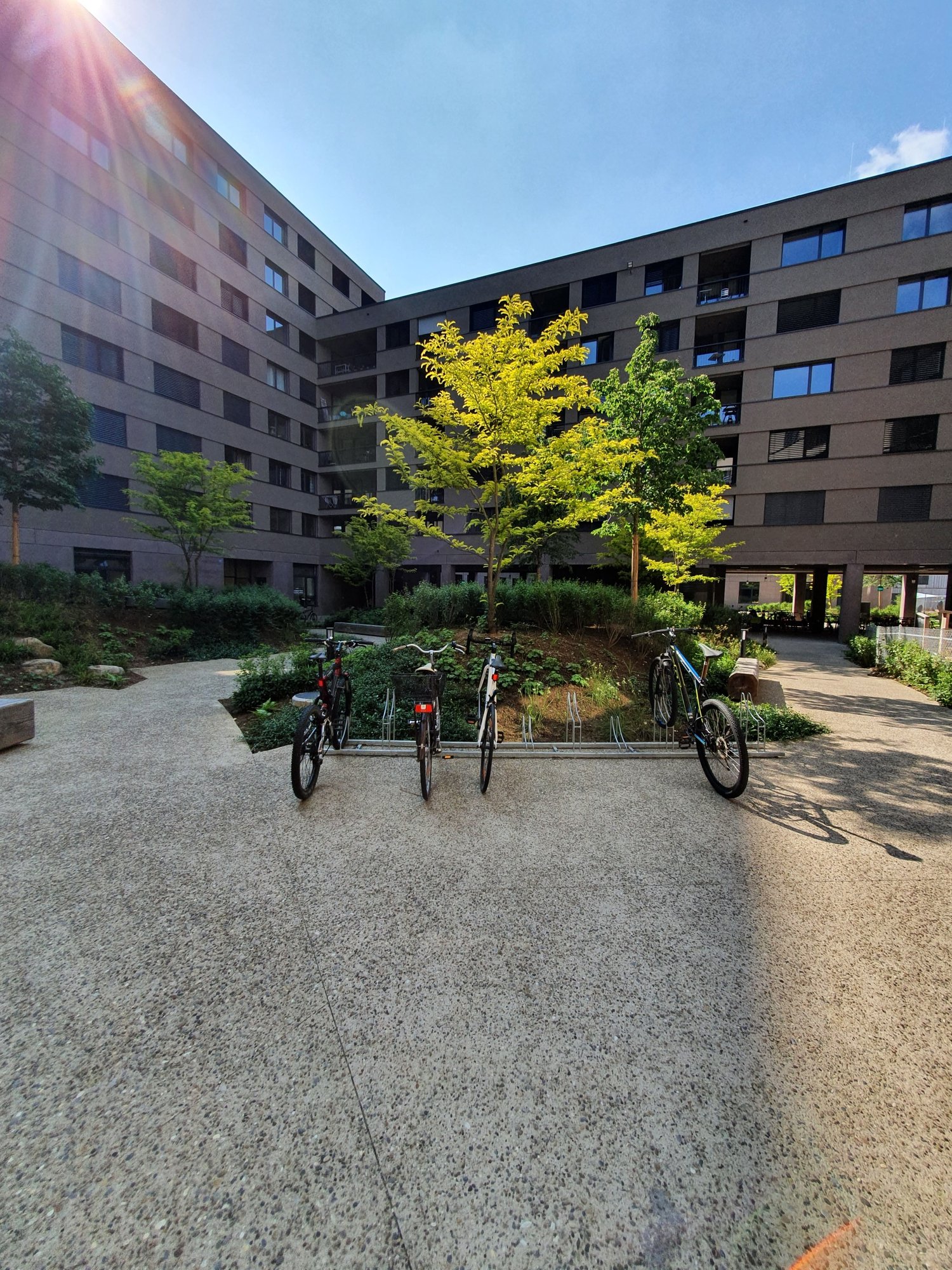 Urbane Lebensqualität in nachhaltigem Zukunftsquartier - Aussenansicht