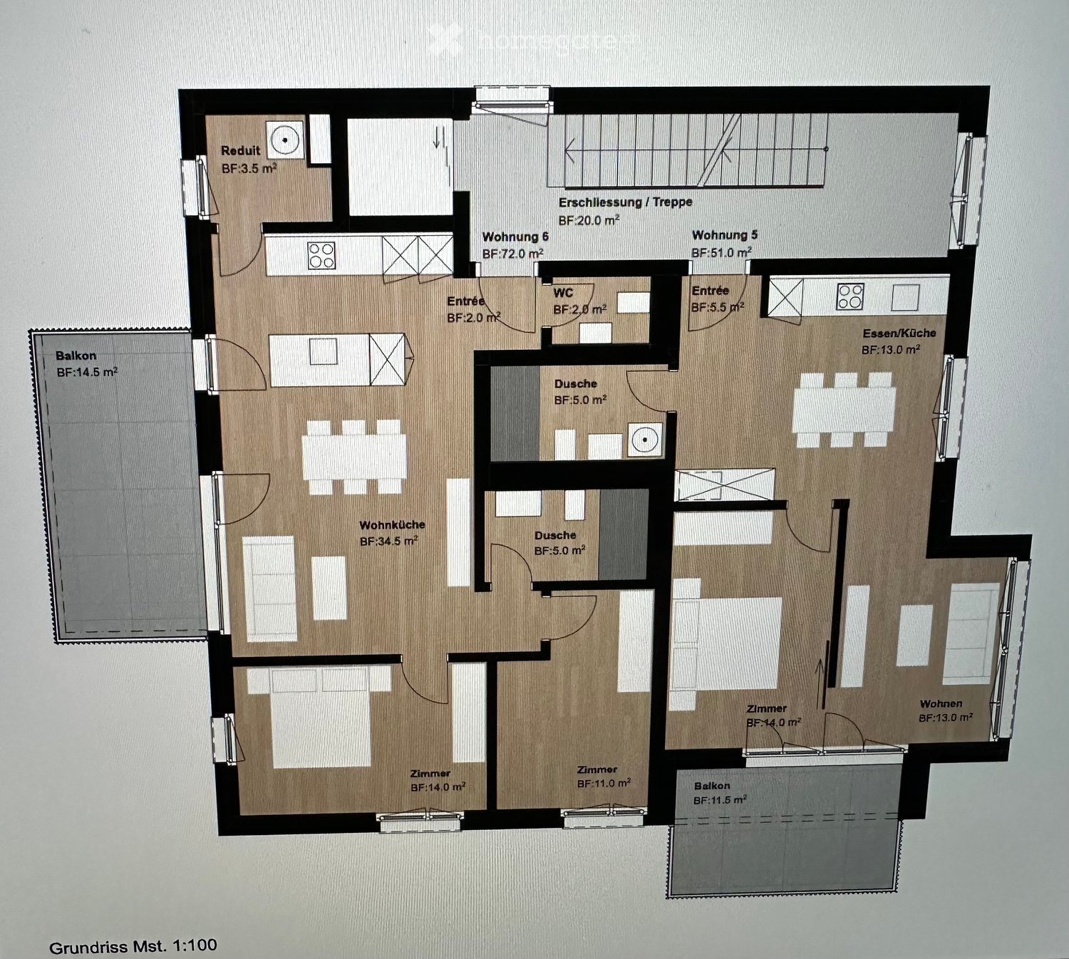 Moderne 3.5-Zimmer-Wohnung an ruhiger Lage in Uznach - Bild 5