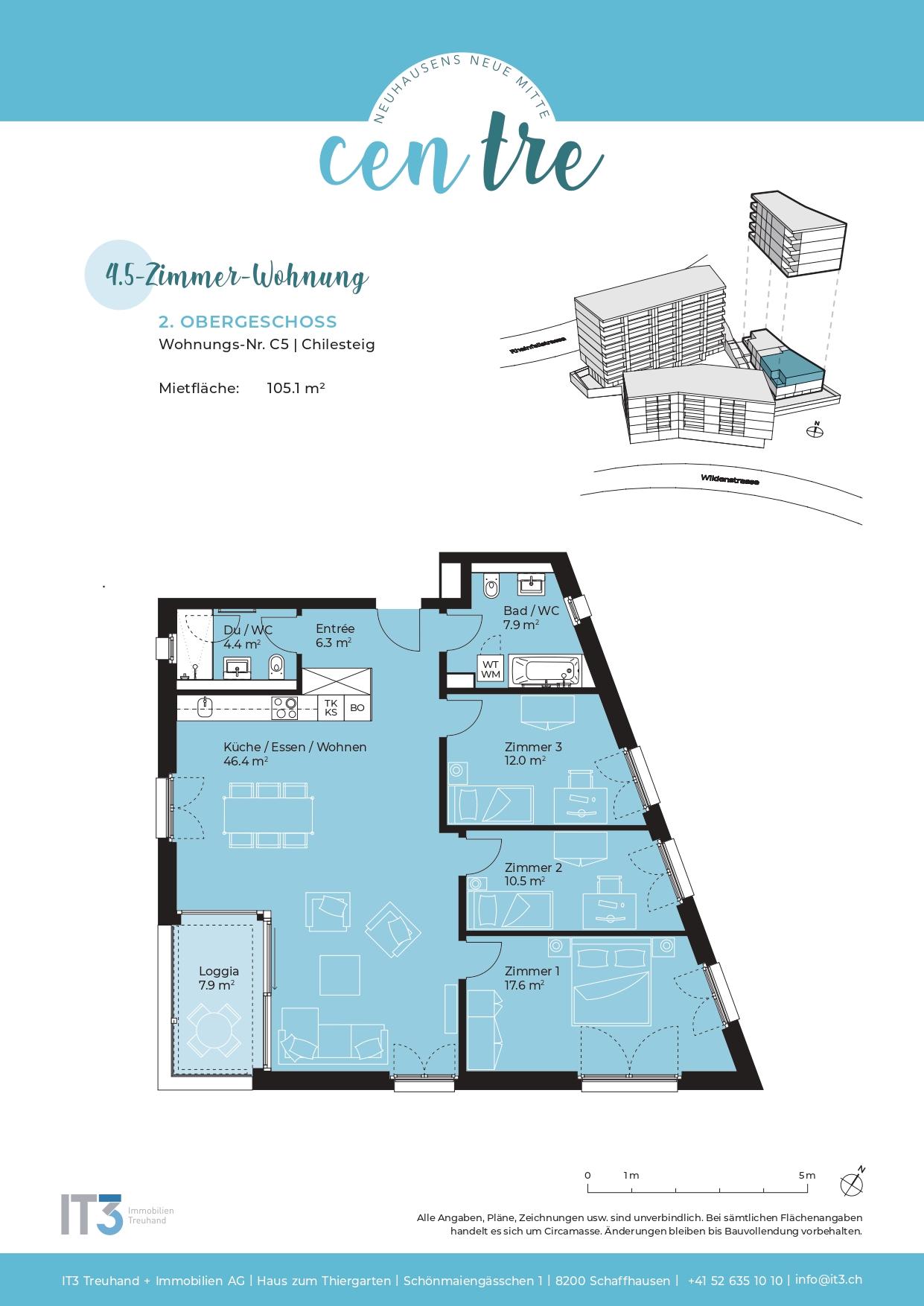 Moderne 4.5-ZWG im Herzen von Neuhausen! - Bild 13