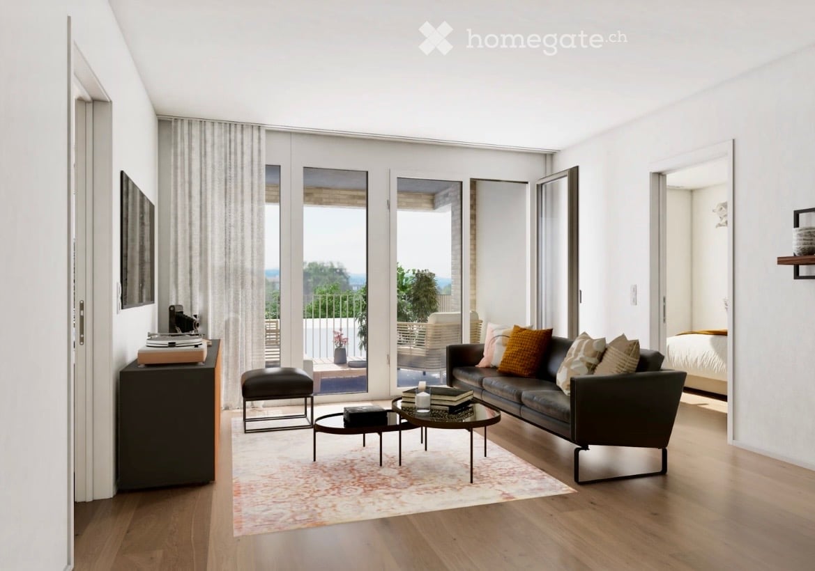 Smart Luxury Erstbezug im AuPark: 3.5-Zimmer Neubau mit Pauschalmiete & E-Mobility - Bild 1