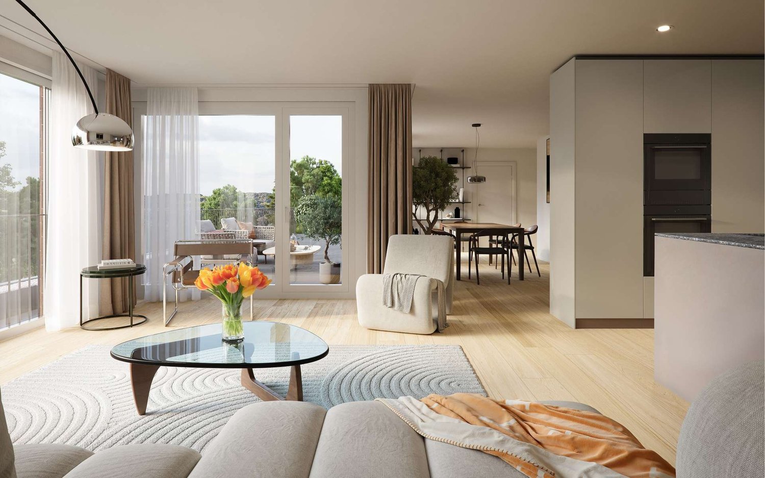 4.5-Zimmer-Gartenwohnung - Attika