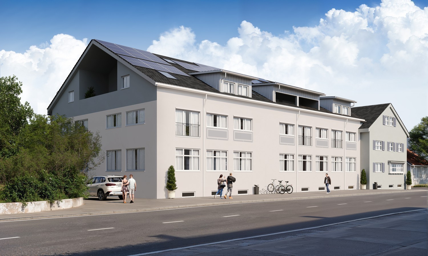 Grosszügige DG-Wohnung im Neubau mit Hochdecken und Loggia - 124m² - Bild 5