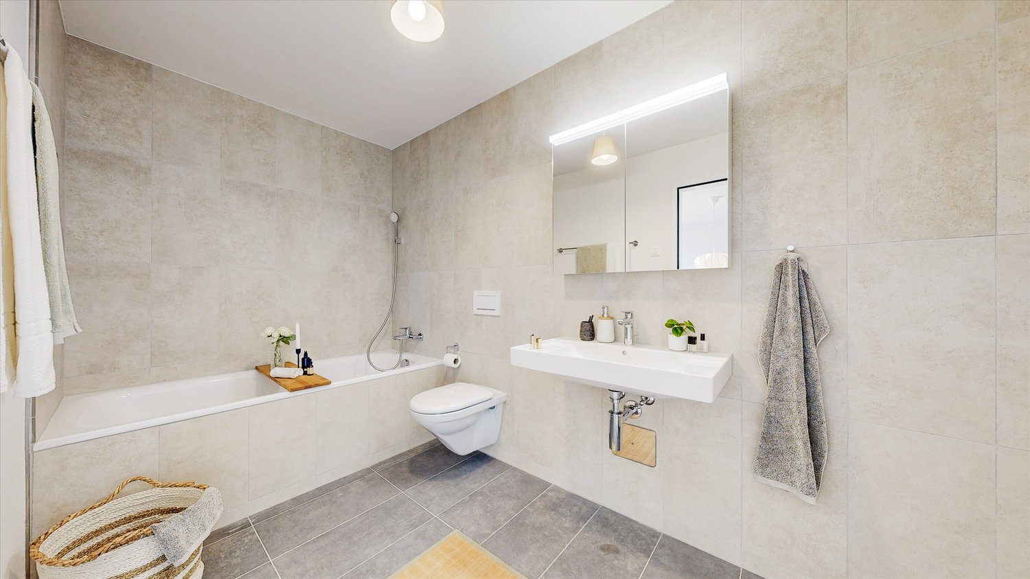 Nachmieter gesucht. Wunderschöne Neubauwohnung Q34 in Burgdorf - Bad