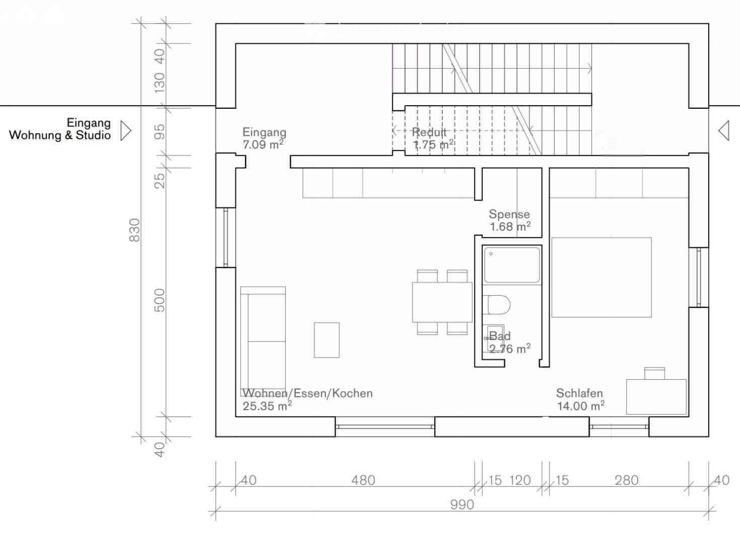2½ Zimmer Neubauwohnung in Lenzerheide (Möbiliert) - Bild 4
