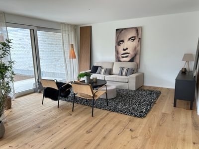 Erstbezug - neue 3.5 Zimmerwohnung im Zentrum von Wattwil zu vermieten - Wohnzimmer
