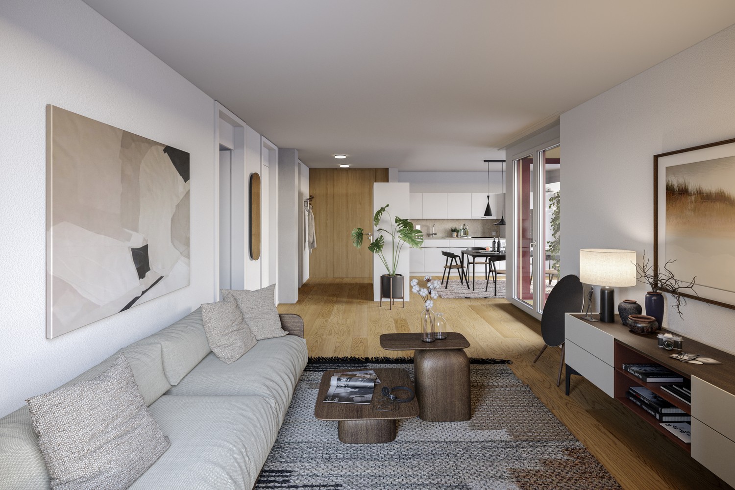 Stilvolle 2.5 Zimmer-Wohnung| Papieri-Areal - Visualisierung B06.04