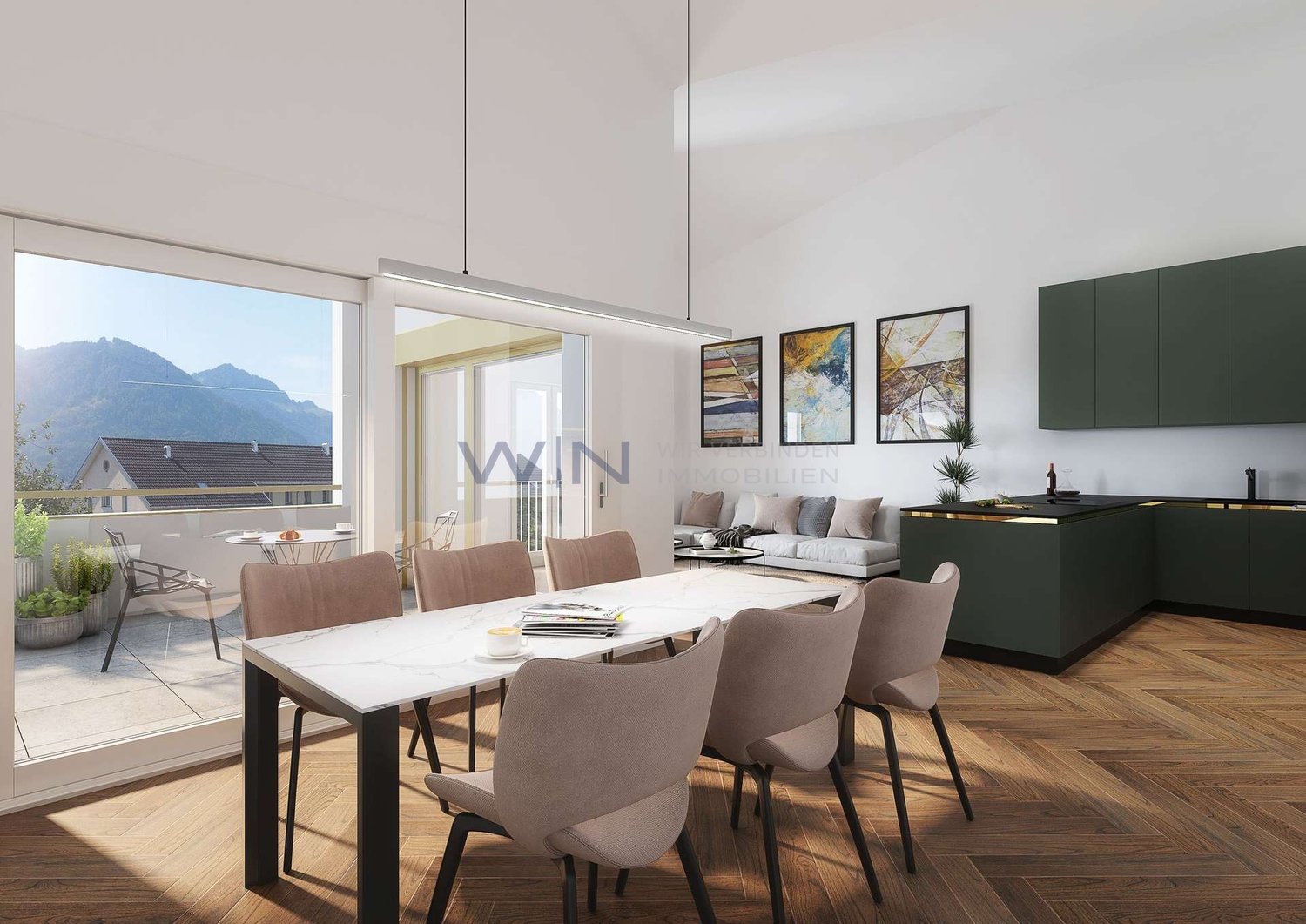 ERSTBEZUG - Neubau: Zentral. Vielseitig. - Attika-Privatsphäre