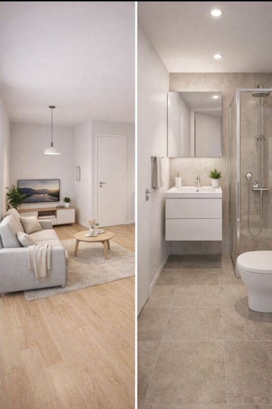 1 Zi. Studio inkl. Internet TV und Möbel Modern Ausgestattet - Bild 1