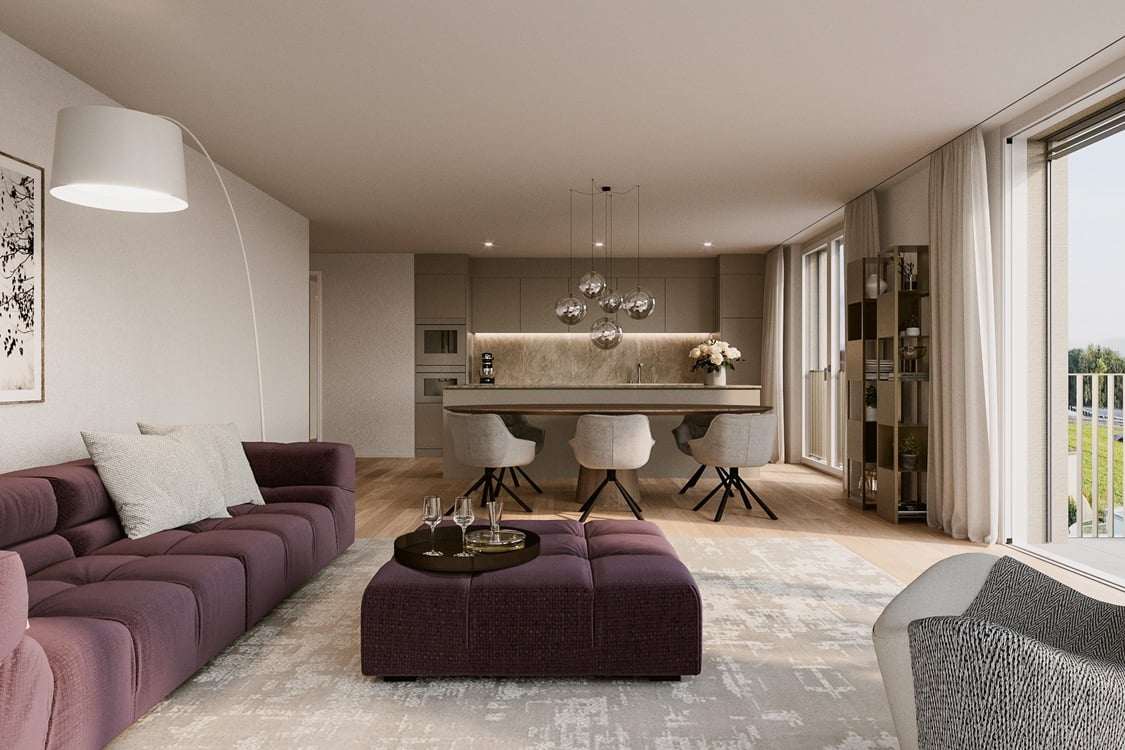 Neubauprojekt HIROKI: 2.5-Zimmer-Attikawohnung - HIROKI Luxury Rentals