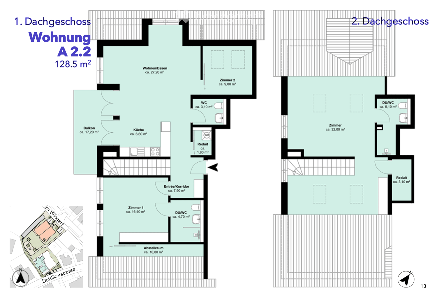 Erstvermietung 4.5-Zimmer-Maisonette-Wohnung – modern leben, ruhig wohnen - Bild 7
