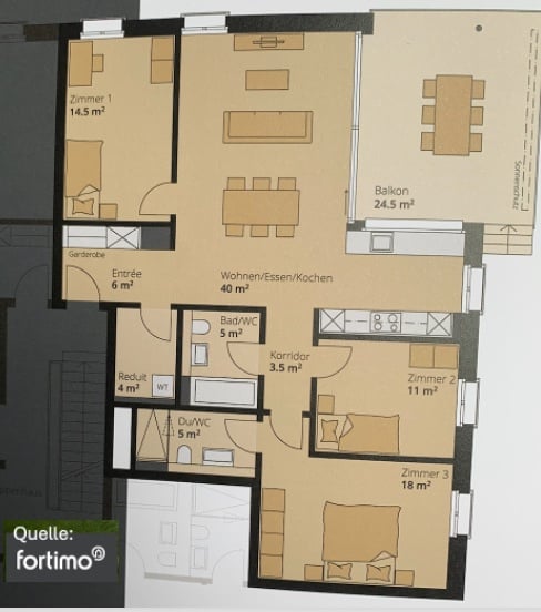 Hochwertige 4.5-Zi.-Neubauwohnung mit Garten & Aussicht - Bild 3