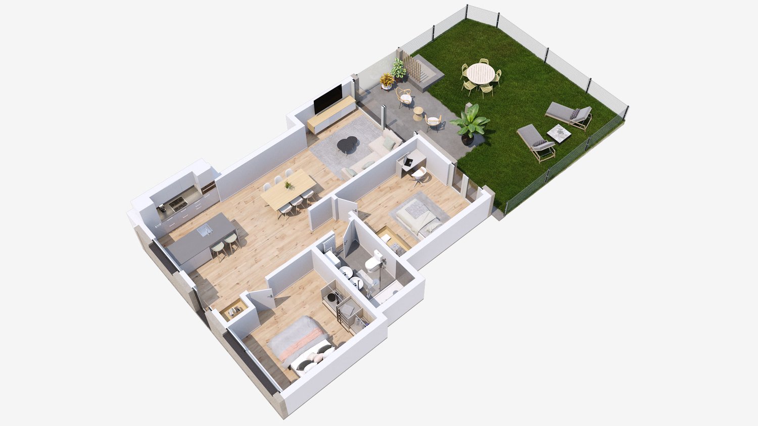 Appartement 4.5p neuf - Grand balcon - Bild 3