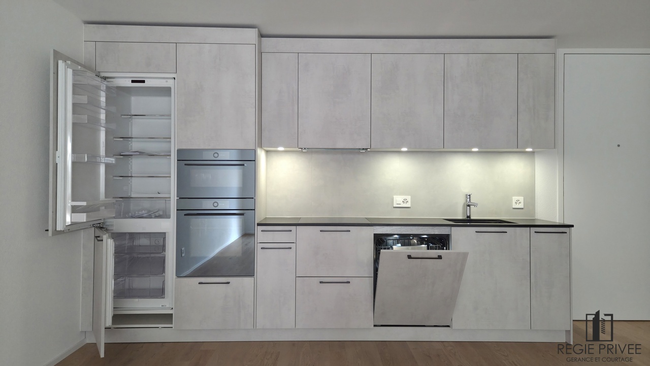 2.5 pièces neuf de standing avec jardin - Cuisine 2