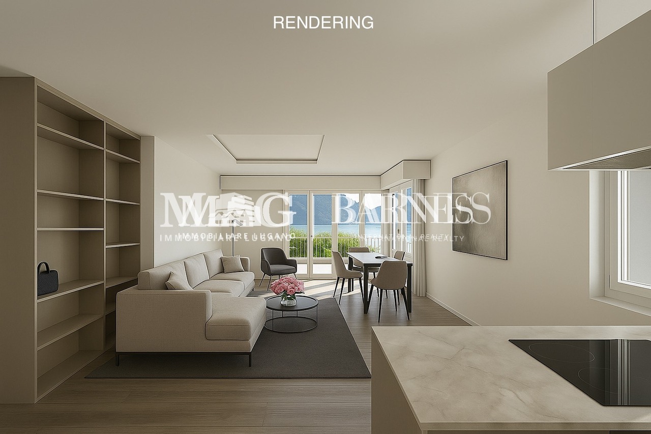 Castagnola: Appartamento 4.5 ristrutturato direttamente sul lago - Bild 1