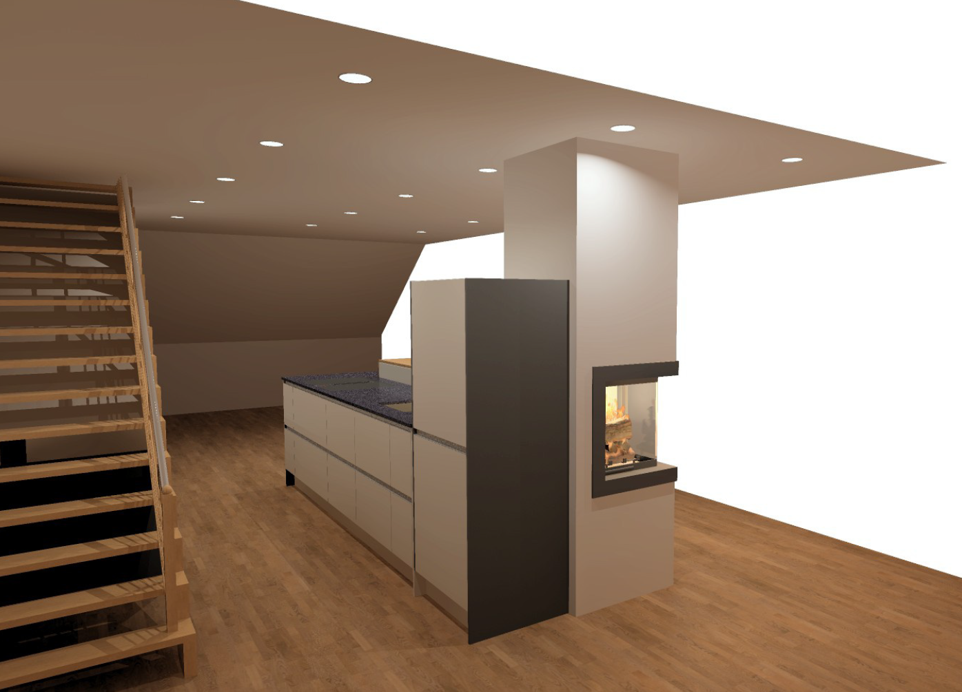 Moderne 4.5-Zimmer-Dachwohnung mit Cheminée in Auenstein - Bild 8