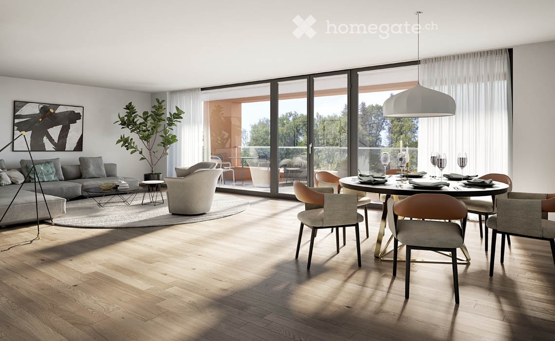 ERSTBEZUG - Wohnen direkt an der Töss - Moderne 3.5-Zimmer Neubau Wohnung mit Flussblick - Bild 2