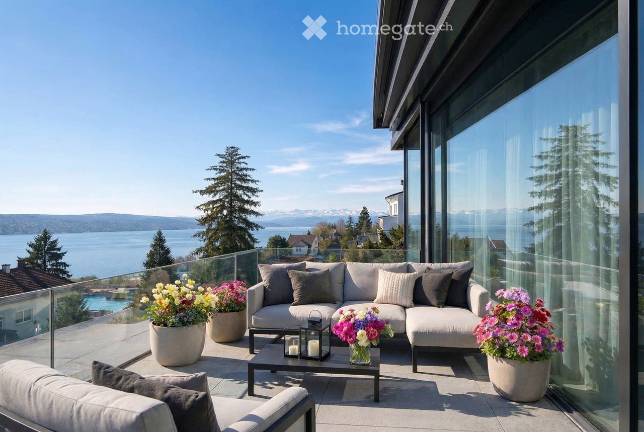 Moderne 3.5 Zimmer-Wohnung mit Seeblick in Kilchberg ZH - Bild 1