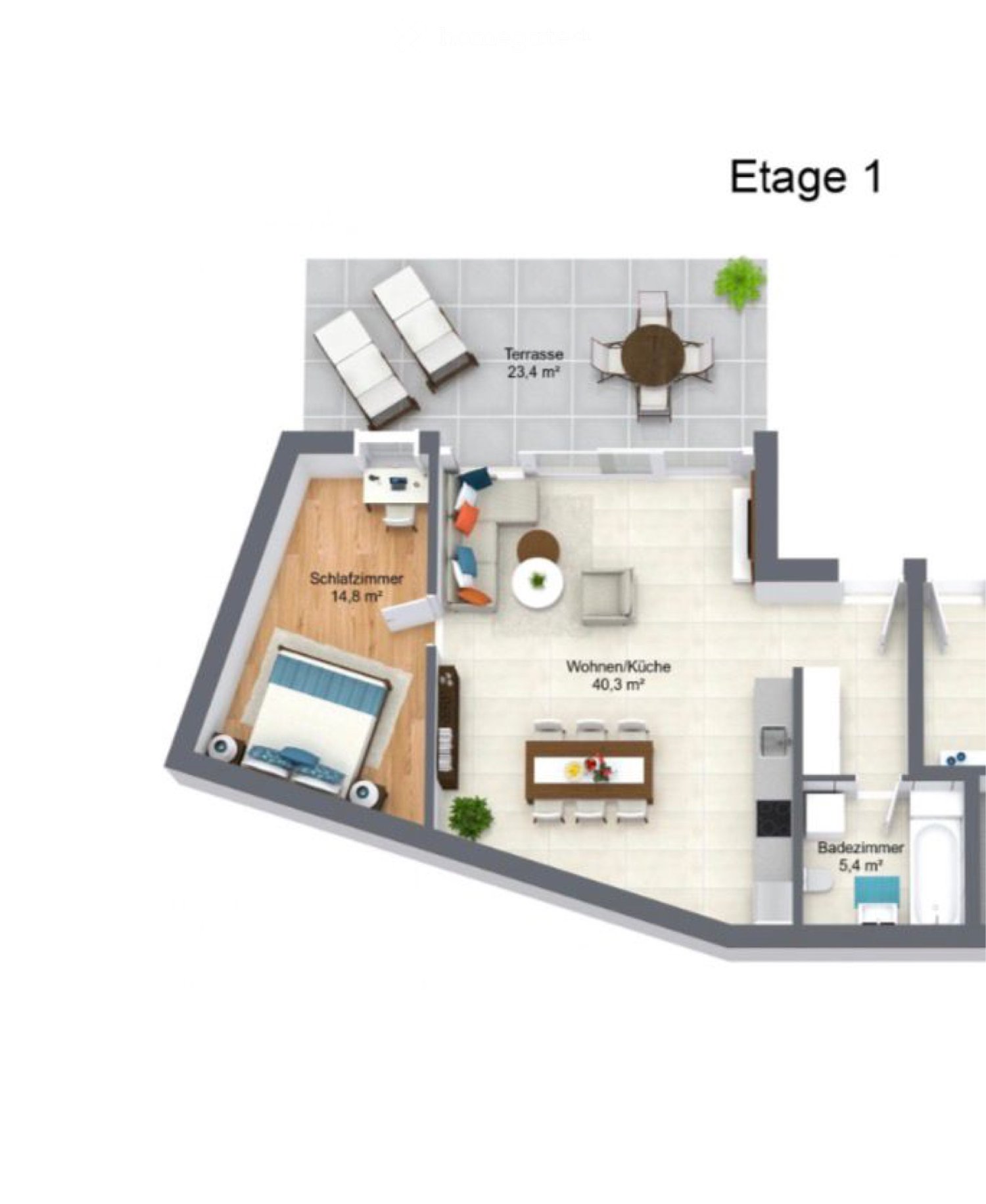 Neubau 1. Bezug 2.5 Terrassen-Zimmer Wohnung - Bild 5