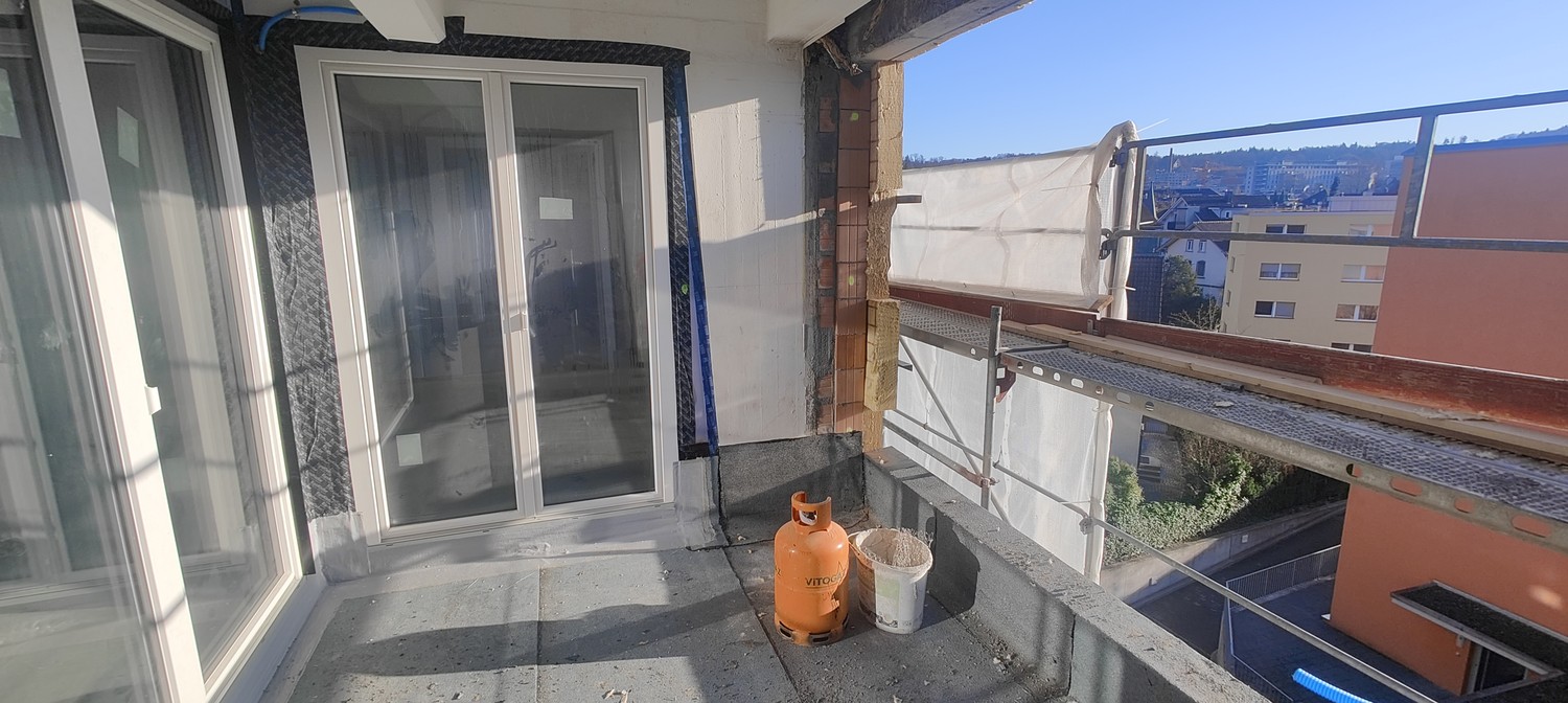 Wohnen mit Industrie-Chic in der ehemaligen Bschüssig - Loggia