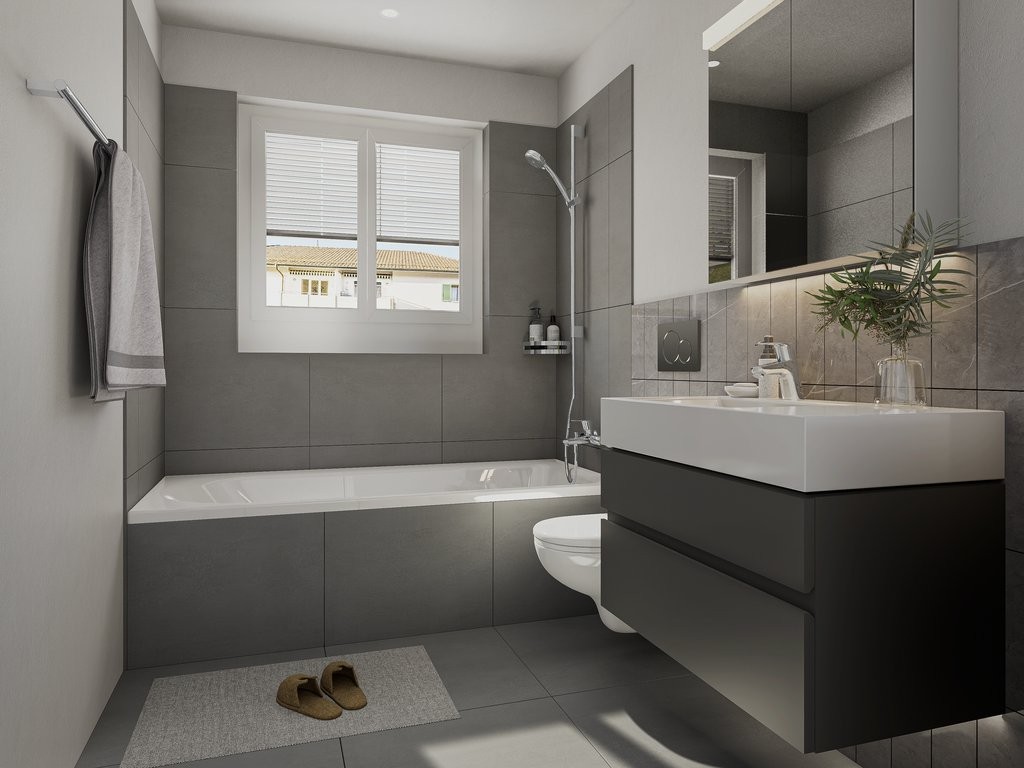 ERSTVERMIETUNG: Exklusive, neu sanierte Wohnungen!! - Badezimmer