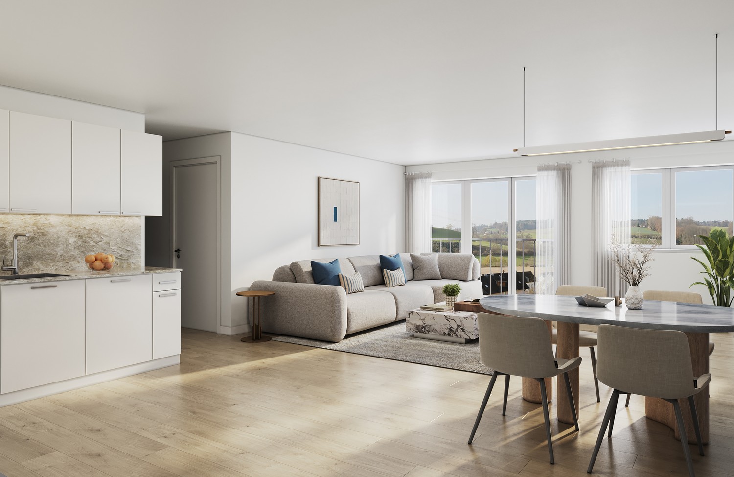 Charmante 2.5-Zimmer-Wohnung im Neubau - 75m² - Bild 1