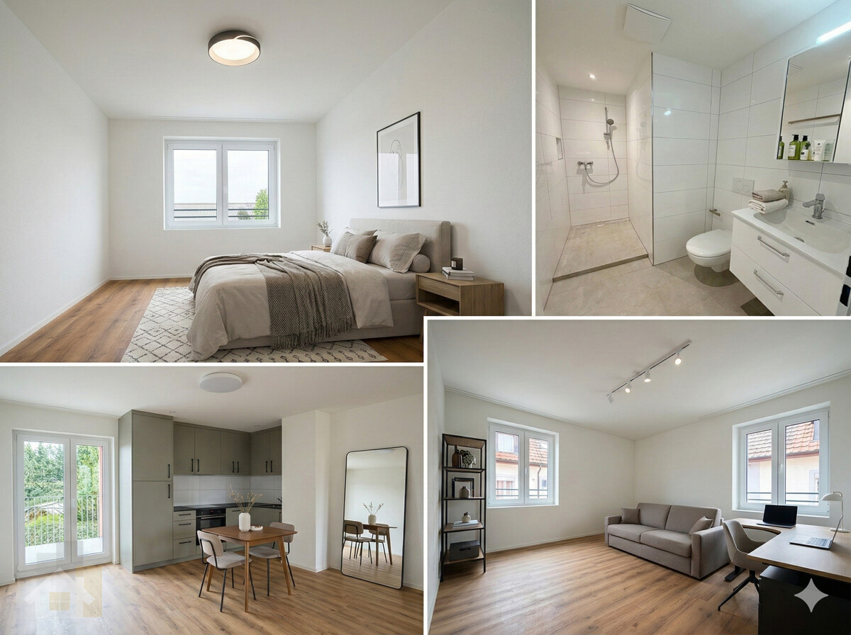 ERSTBEZUG IN TOP MODERNER WOHNUNG AN ZENTRALER LAGE - Beispieleinrichtung Wohnung