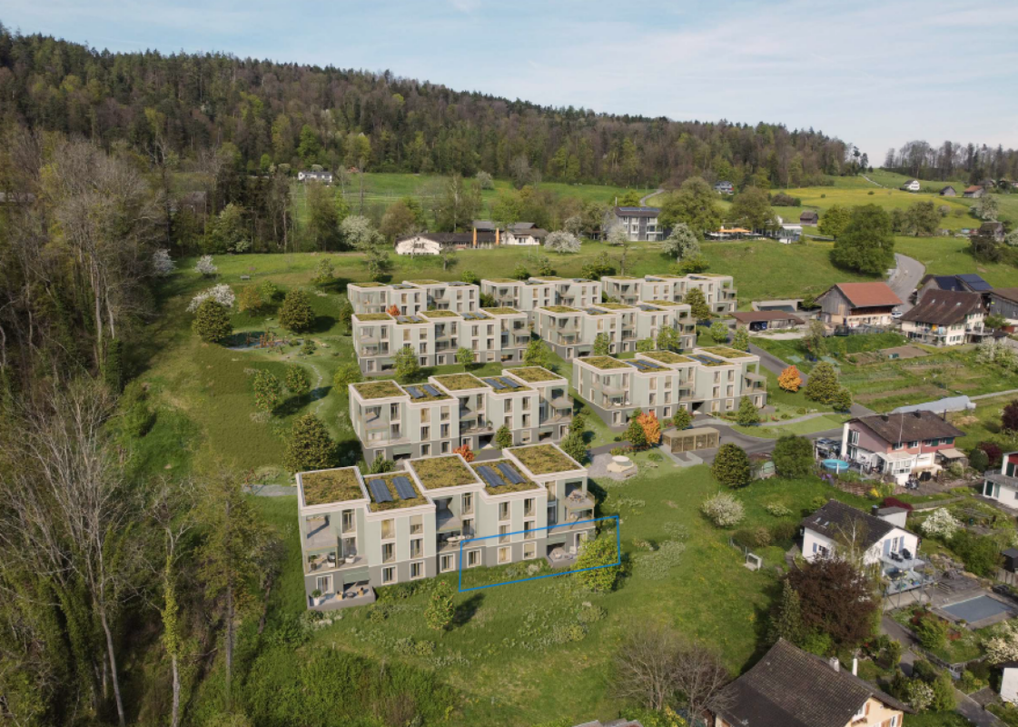 Einzigartige 4.5 Zimmer Gartenwohnung - Überbauung