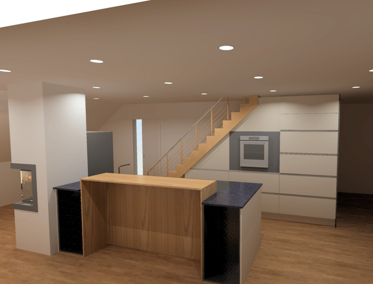 Moderne 4.5-Zimmer-Dachwohnung mit Cheminée in Auenstein - Bild 9