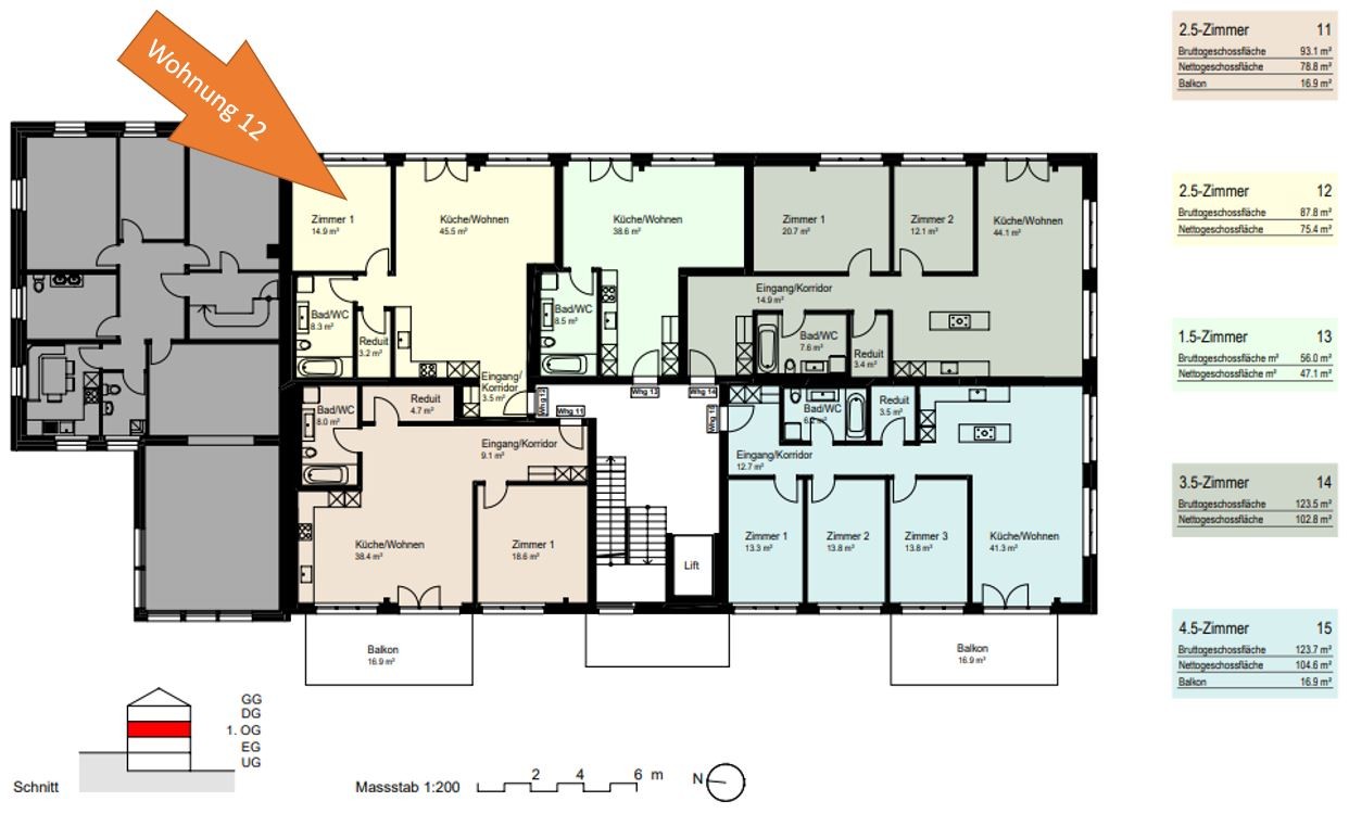 Charmante 2.5-Zimmer-Wohnung im Neubau - 75m² - Bild 2